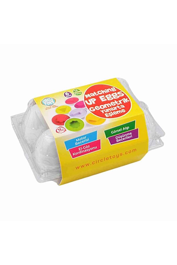 Circle Toys 6’lı Geometrik Yumurta CRCL104