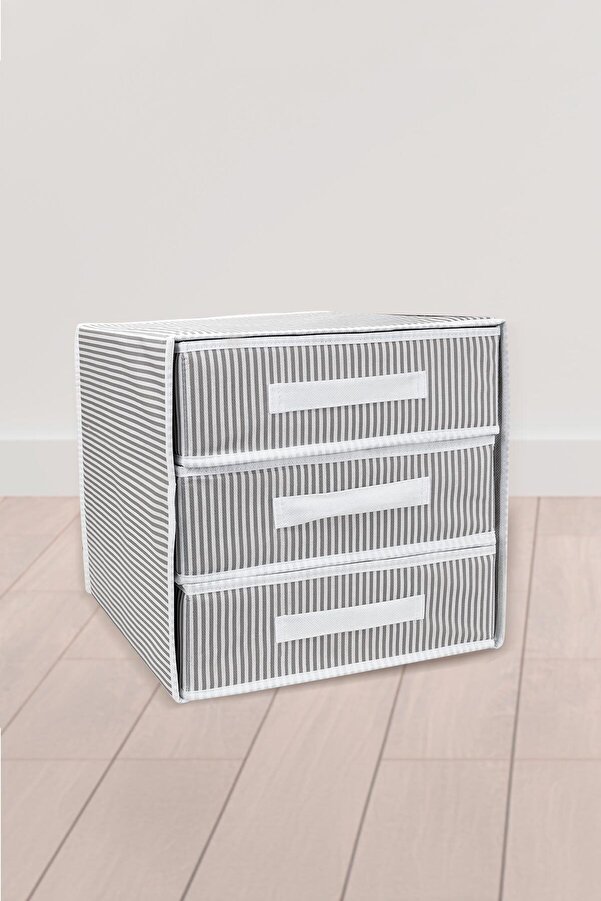 ALAS Üç Bölmeli Çekmeceli Organizer-çok Amaçlı Çekmece-çorap&iç Çamaşır, Bebek Eşyaları Vb. Organizeri