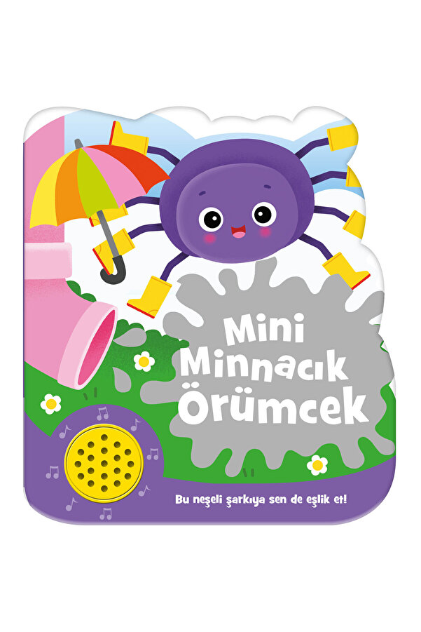 Eolo Mini Minnacık Örümcek Sesli Kitap | 3+ Yaş | 8 Sayfa Müzikli Çocuk Kitabı