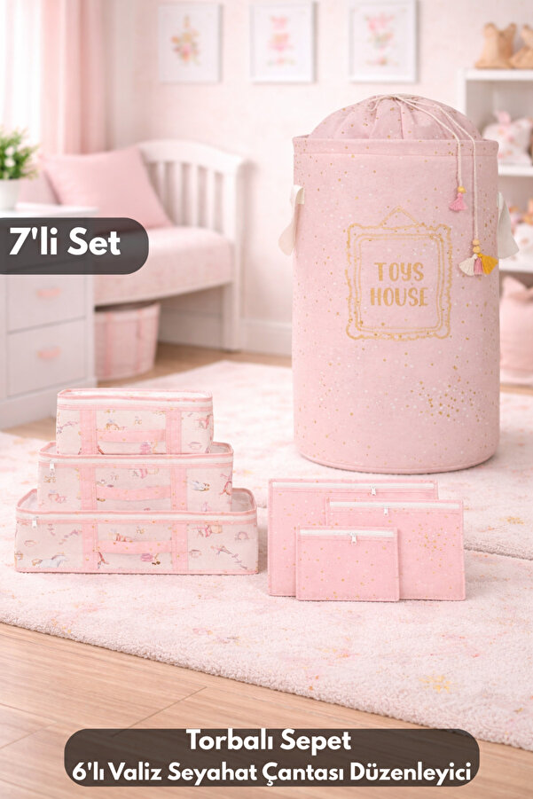 PONÇİK BEBEK Baby Torbalı Bebek Kirli-Düzenleme-Oyuncak Sepeti &Seyahat Hastahane Doğum Öncesi Sonrası Valiz Seti
