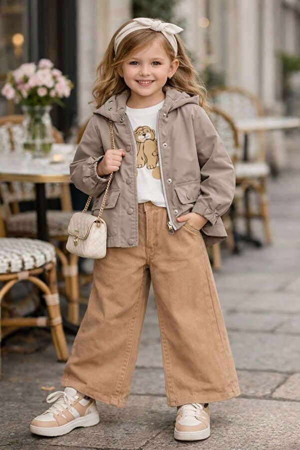 gültekin bebe Ecco Kız Yağmurluklu 3 lü Takım 5-8 Yaş-37710787 - KAHVERENGİ