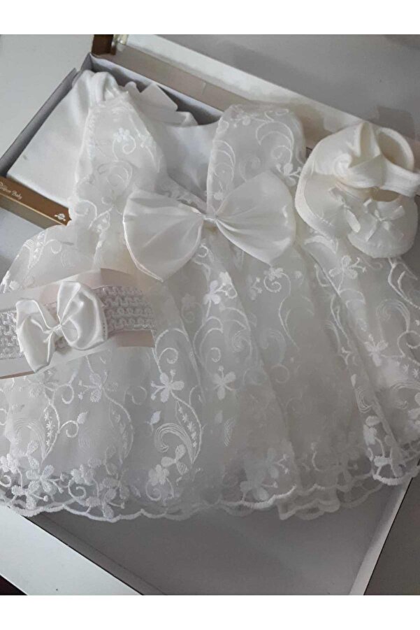 biyan collection Kız Bebek Mevlüt Takımı Gelinlik Abiye Elbise Bebek Doğum Baby Shower Hediyesi