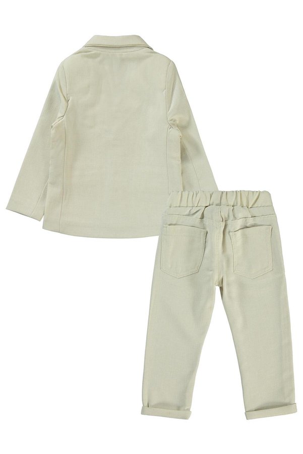 Concept. Concept 4-Piece Suit with Bow Tie and Jacket for Ages 2-5 - Beige3-4 Years
