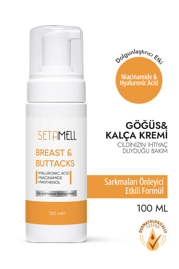Setamell Dikleştirıci Dolgunlaştırıcı Sıkılaştırıcı Göğüs Bakım Kremi 100 ml