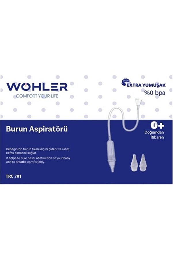 Wohler Baby Burun Aspiratörü + 2 Adet Yedek Uç