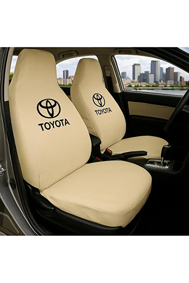 sekutuning Toyota Corolla Bej Araç Koltuk Kılıfı Koruyucu Penye Servis Kılıfı