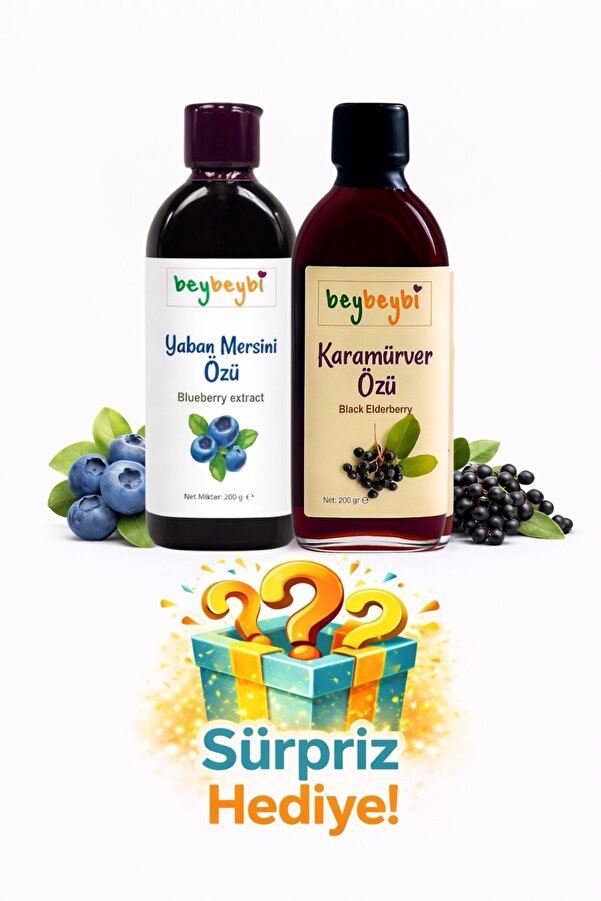 BEYBEYBİ Karamürver özü 200gr & Yaban Mersini özü 200gr Seti 2'li
