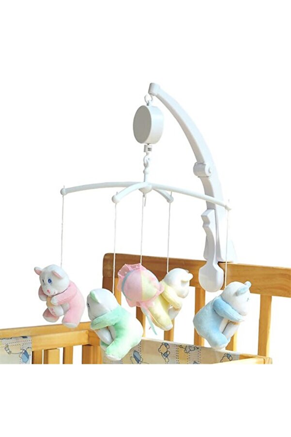 KENPAZAR Müzikli Dönence Beşik Aparatı Pilsiz Kurmalı