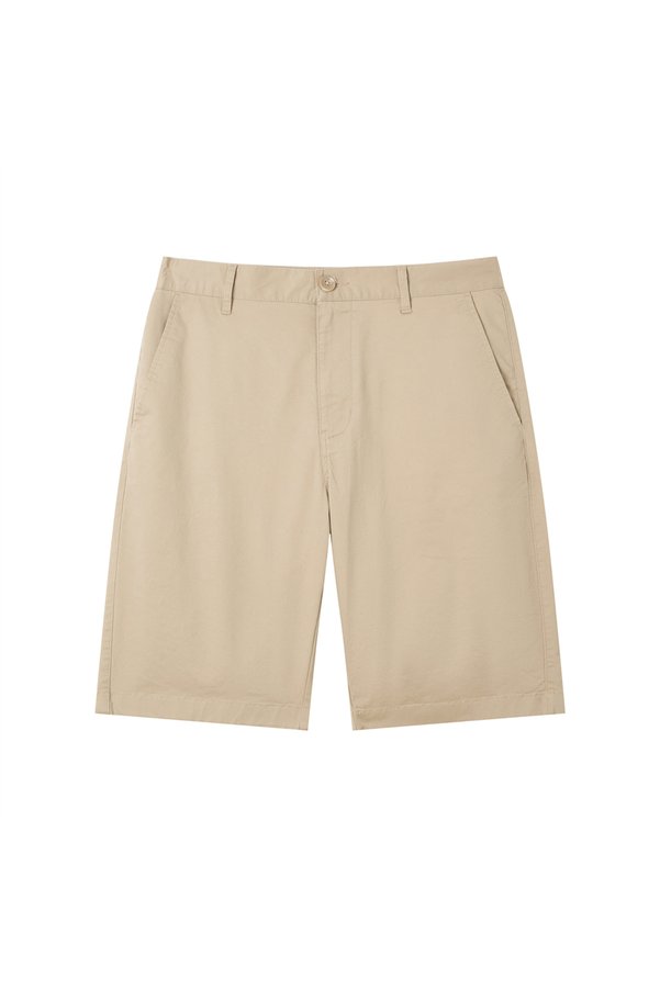 Giordano Men’s Slim Twill Bermuda Shorts with Stretch Waist