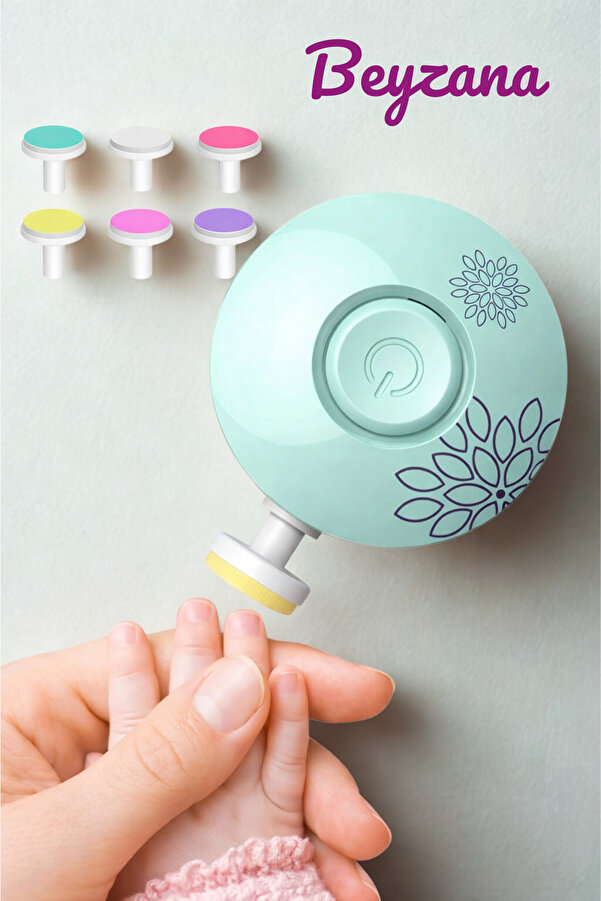 BEYZANA Yenidoğan Bebek Dönerli Pilli Tırnak Kesme Törpüleme Makinası