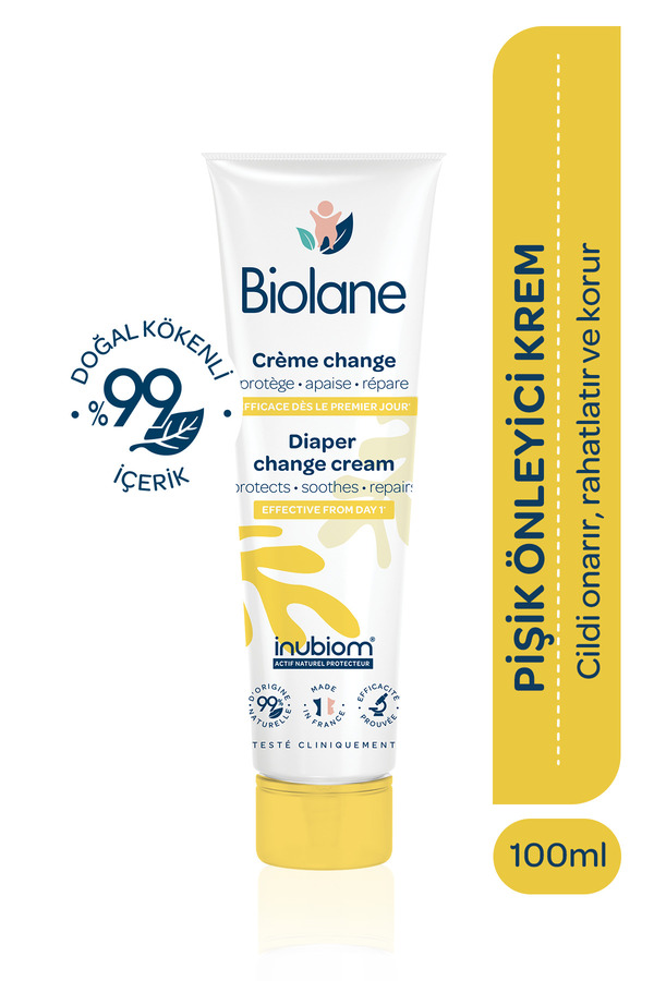 Biolane %98 Doğal İçerikli Bebek Pişik Önleyici Koruyucu Nemlendirici Bakım Kremi (100ml)