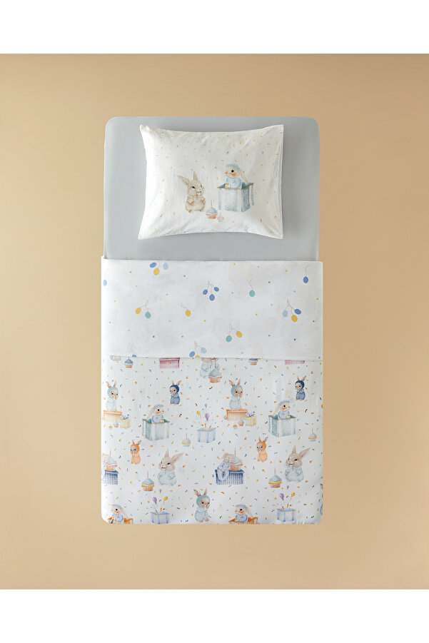 English Home Pretty Bunny Pamuklu Bebe Nevresim Takımı Mavi