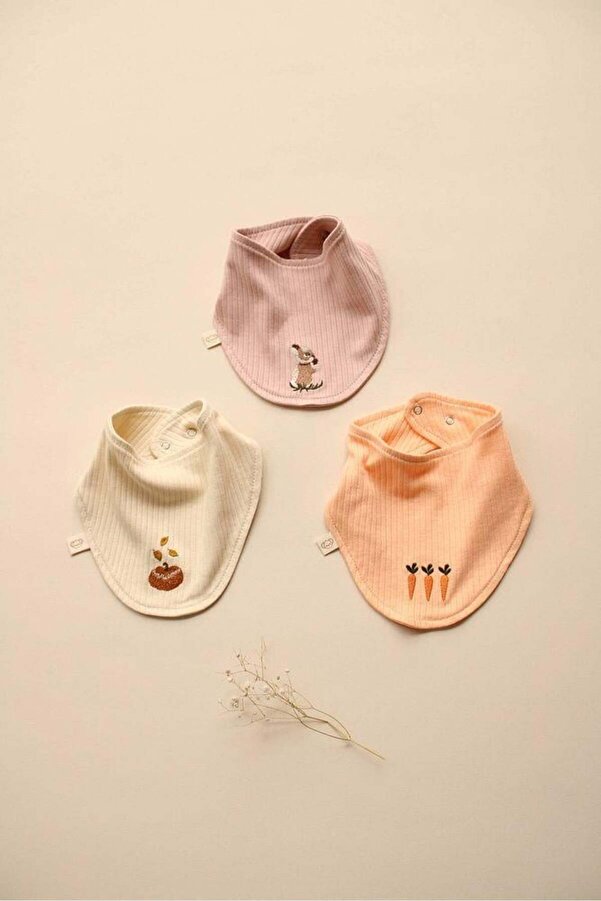 OhlalaKoala 3lü Nakışlı Fular Önlük Model 4