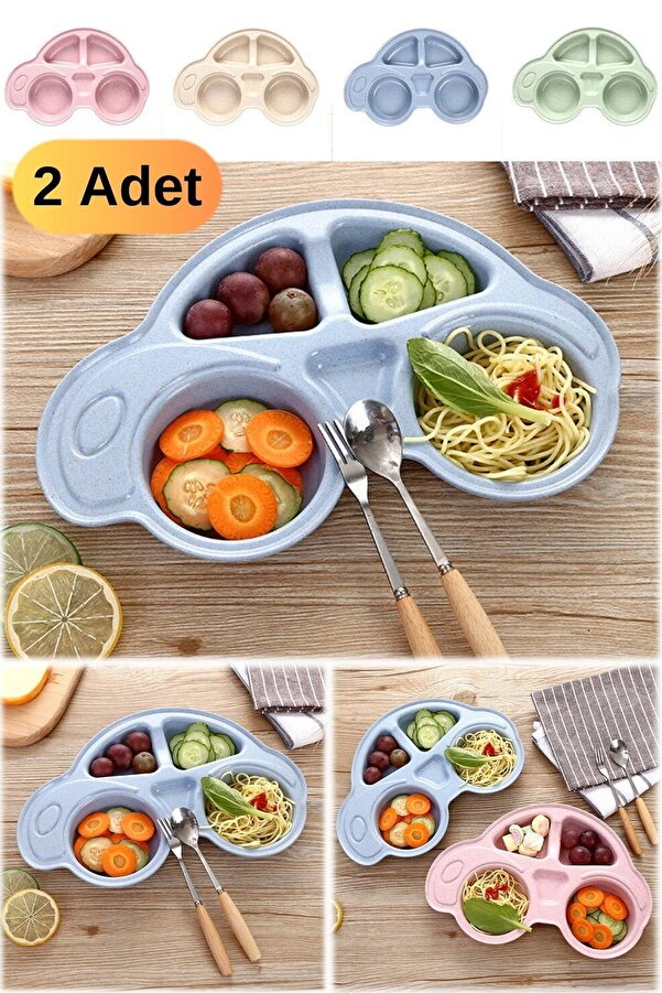 Munico 2 Adet Eğlenceli Iştah Açıcı Mama Tabak Zor Yemek Yiyen Bebekler Için Eğlenceli Mama Tabak
