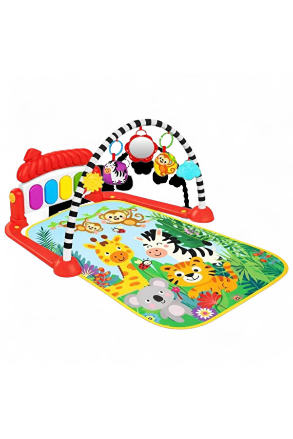 Depomiks Avm Sevimli orman arkadaşlarım piyanolu oyun halısı Aynalı Işıklı sesli jimnastik merkezi