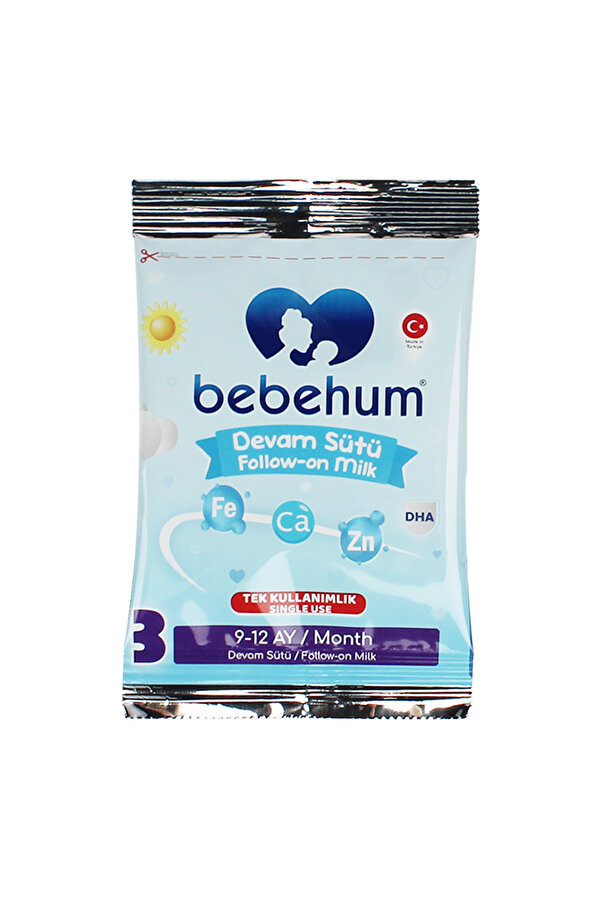 bebehum 3 Numara Tek Kullanımlık Bebek Devam Sütü 1 Adet