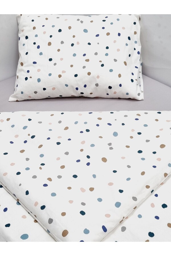 Yada Baby %100 Pamuklu Kumaştan Bebek 6 Parça Yorgan Ve Nevresim Takımı & Uyku Seti (70 X 120 CM)