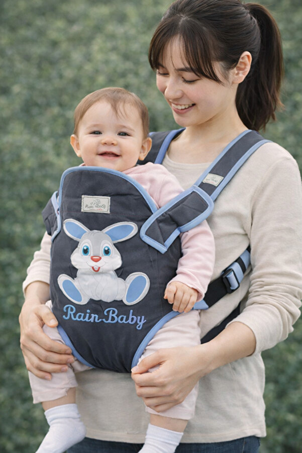 ŞAŞKIN HOUSE SEVİMLİ ÇOCUK TAŞIMA KANGURU & TAVŞAN BASKILI PORTBEBE KANGURU & HEDİYELİK KANGURU