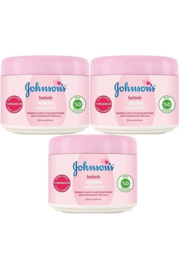 Johnson's Baby Johnsons Baby Bebek Vazelini Hafif Parfümlü 100ML (3 lü Set)