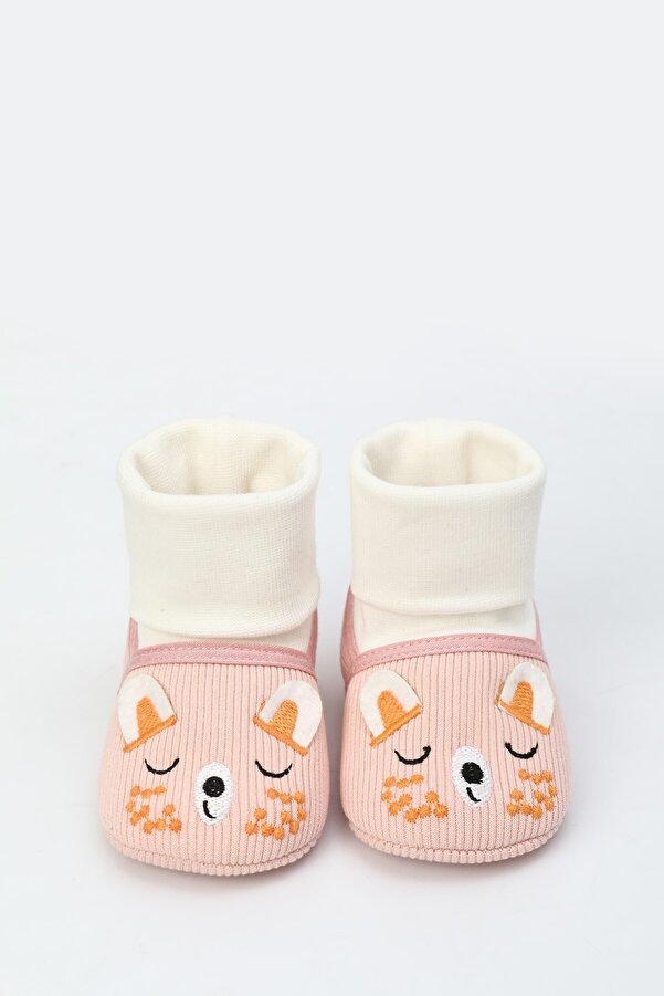 Kindo Baby İlk Adım Bebek Ayakkabısı Yumuşak Taban, Kaymaz Taban , Rahat , Çoraplı Patik