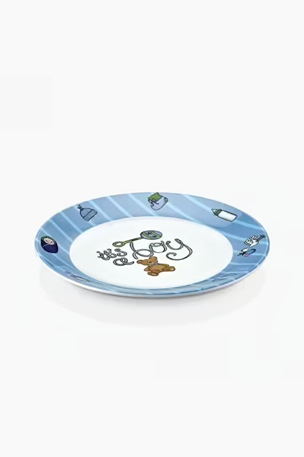 Külsan 2119BM.PW - Soft 2'li Yuvarlak Bebek Tabak Seti 19 Cm, Thermoset Melamin