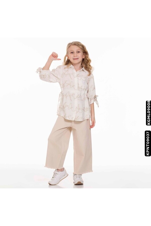 XO Kids Kız Gömlek 5-14 Yaş 808 Kgml09008