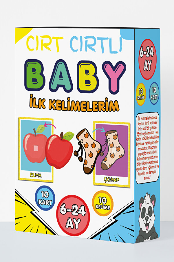 minkino 6-24 Ay Cırt Cırtlı Baby Ilk Kelimelerim Zeka Kartları