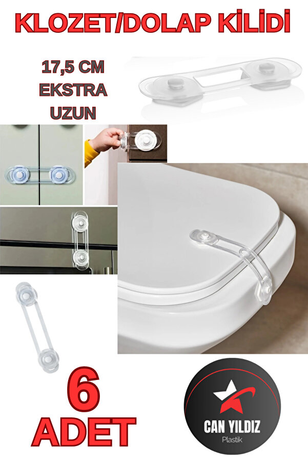 CAN YILDIZ PLASTİK Can Yıldız Plastik Bebek ve Çocuk Klozet ve Güvenlik Dolap Çekmece Kilidi