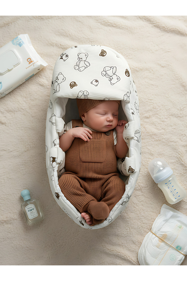 Rivaİstanbul Mini Ayıcıklı Bebek Taşıma Çantası