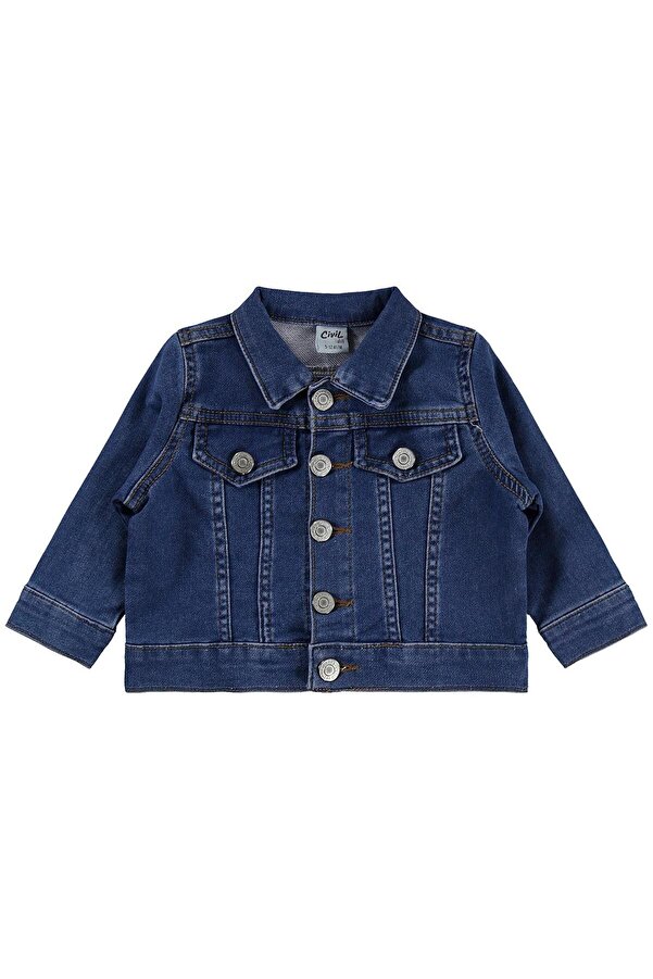 Civil Baby Basic 9-18 Ay Ceket - Mavi 9-12 Ay