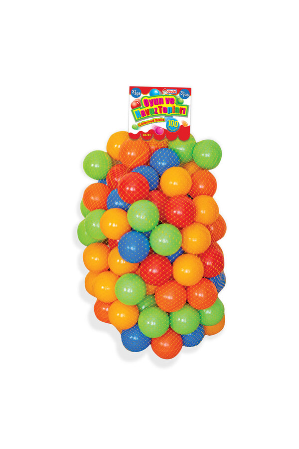 Sayıcı Kids Oyun Havuz Topları 100 Parça 9 cm | +3 Yaş Renkli Oyun Topları Seti | Eğlenceli ve Büyük Set