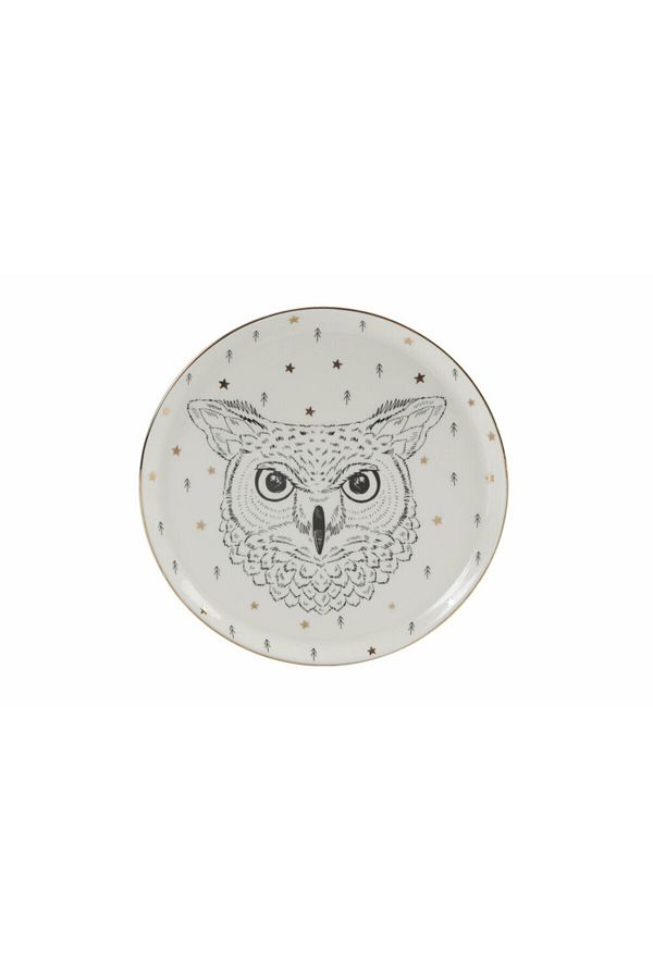 Porland-20cm Forest Owl Flat Plate 1