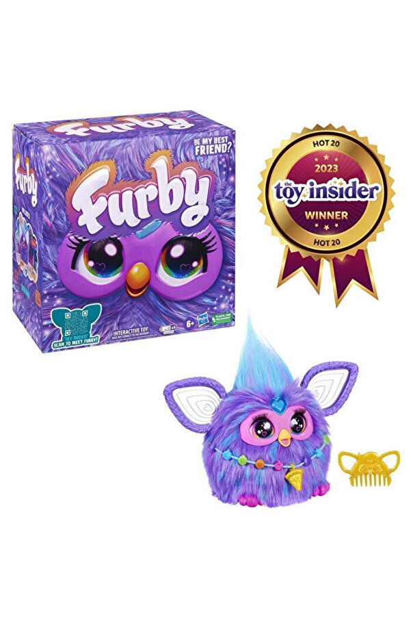 Hasbro Furby Mor Interaktif Peluş F6744