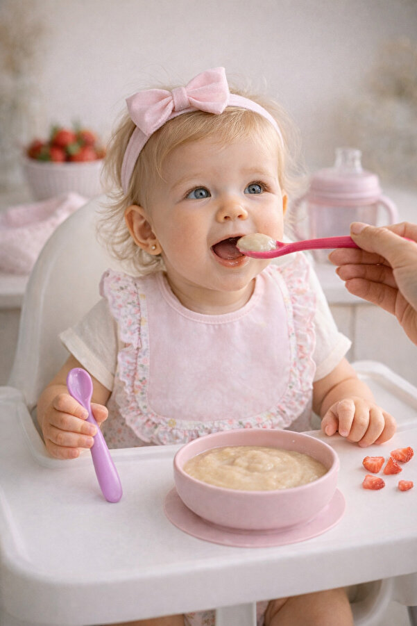 BeySüS 6’lı Bebek Mama Kaşığı Pembe