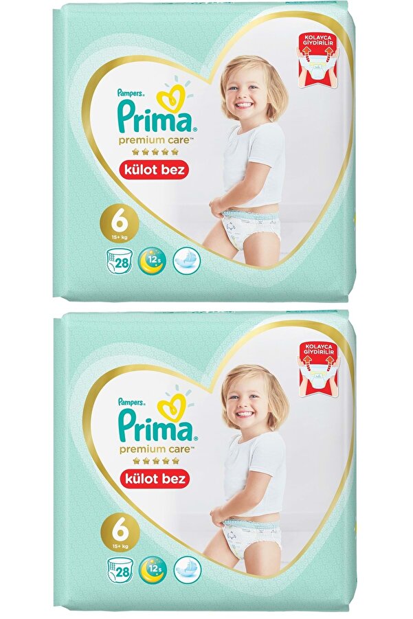 Prima Premium Care Külot Bebek Bezi Beden:6 (15+) 56 Adet Süper Ekonomik Pk