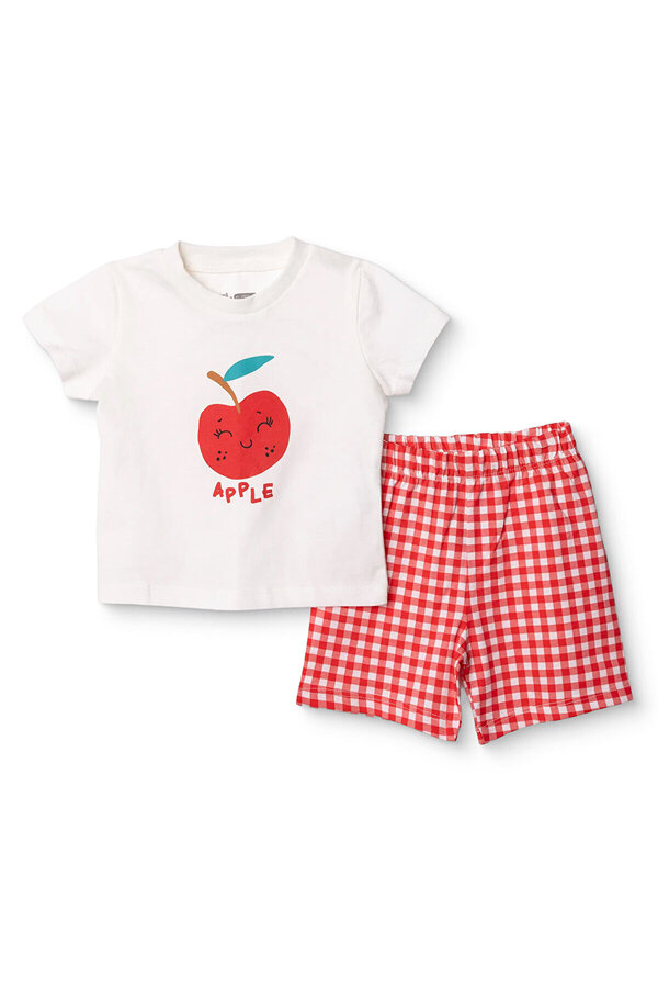 ebebek Hello Baby HelloBaby HelloBaby, Kız, Kısa Kol Pijama Takımı, Meyve Baskılı, Bisiklet Yaka, Kısa, Kısa Kol