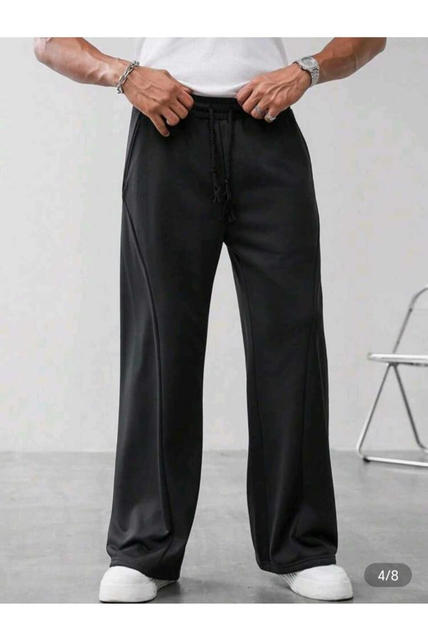 Brannd sport Brannd Man Oversize Stripe Detailed Comfortable Fit Seasonal Sweatpants