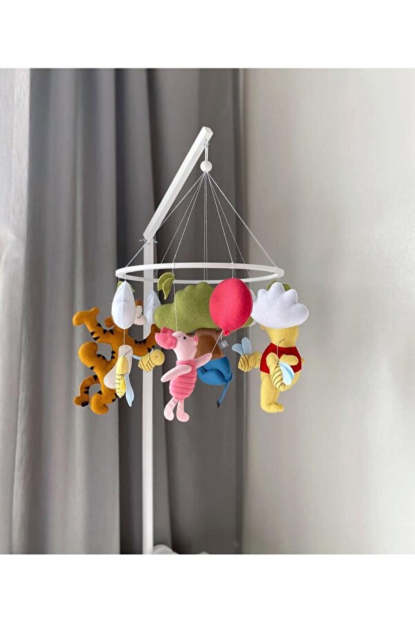 hobiimobiii Bebek beşik süsü keçe dönence (MÜZİKLİ) winni the pooh
