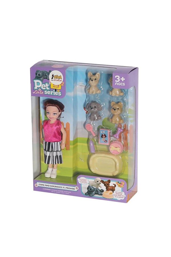 isiltikidsmoda 7722-3 - BEBEK SETİ - PET SHOP - KUTULU (Lisinya)