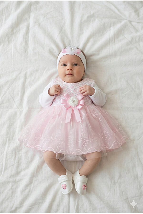 tinytrends Kız Bebek 4'lü Mevlüt Elbisesi