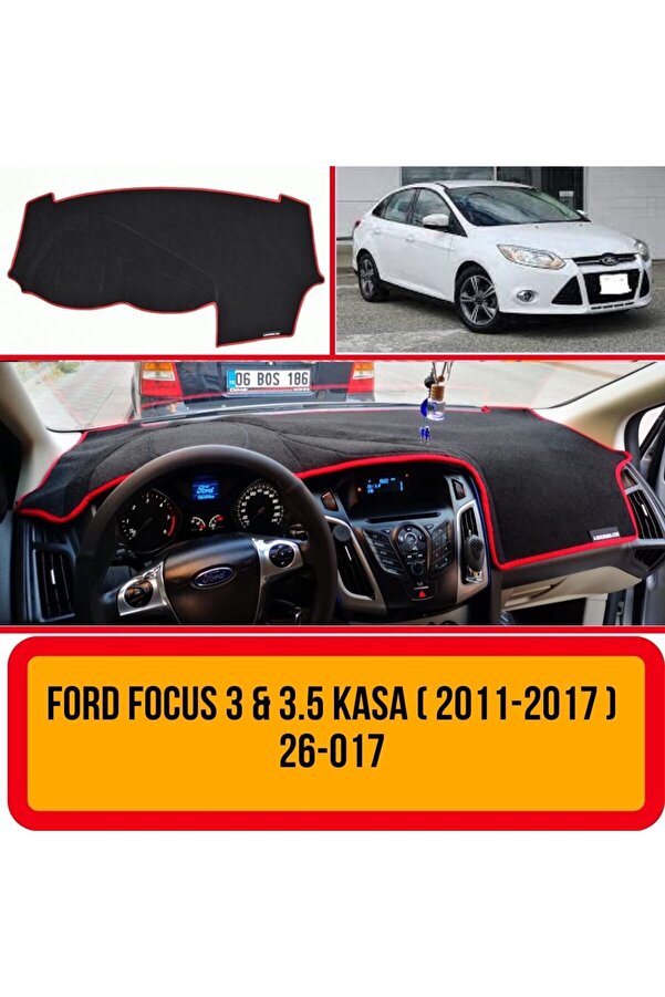 A3D TORPİDO KORUMA Ford Focus 3 2011-2015 Ön Örtüsü Göğüs Panel Torpido Koruma Koruyucu Kılıfı Halısı Yedek Parça