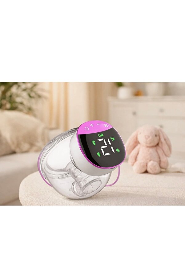 MorOflan Lüx Elektrikli Giyilebilir Süt Pompası I Kablosuz Süt Pompası I Taşınabilir Süt Pompası