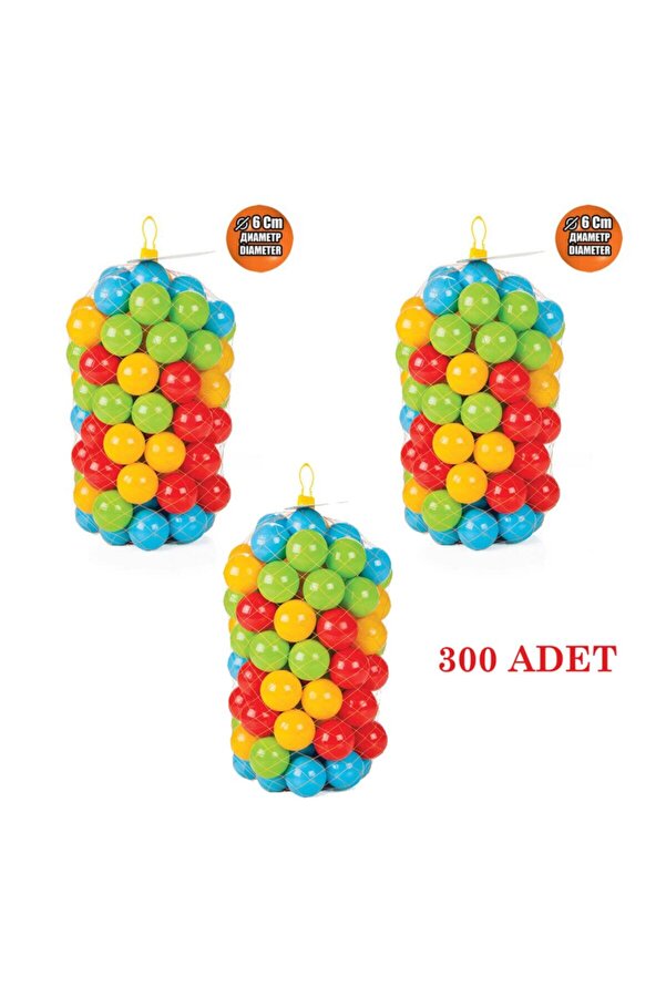 toysnet Oyun Havuz Topları 6 Cm 300 Adet Fileli