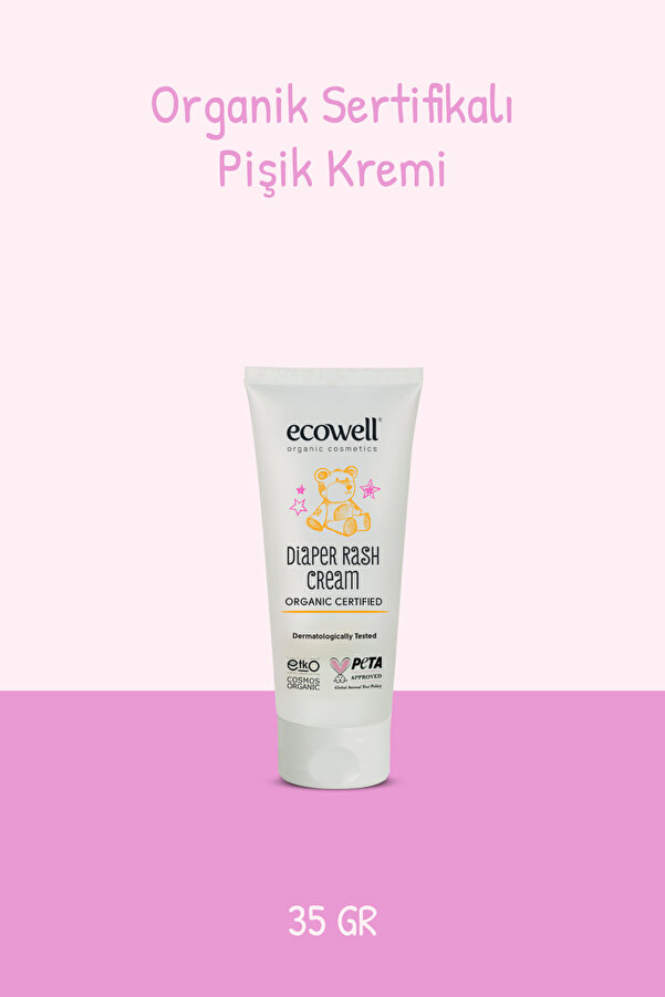 Ecowell Organik Pişik Kremi - Seyahat Boyu (35 gr)