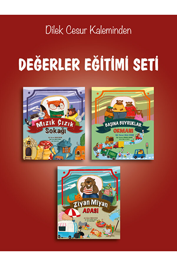 ENDA YAYINCILIK Değerler Eğitimi 3'lü Hikaye Kitabı Seti-dilek Cesur