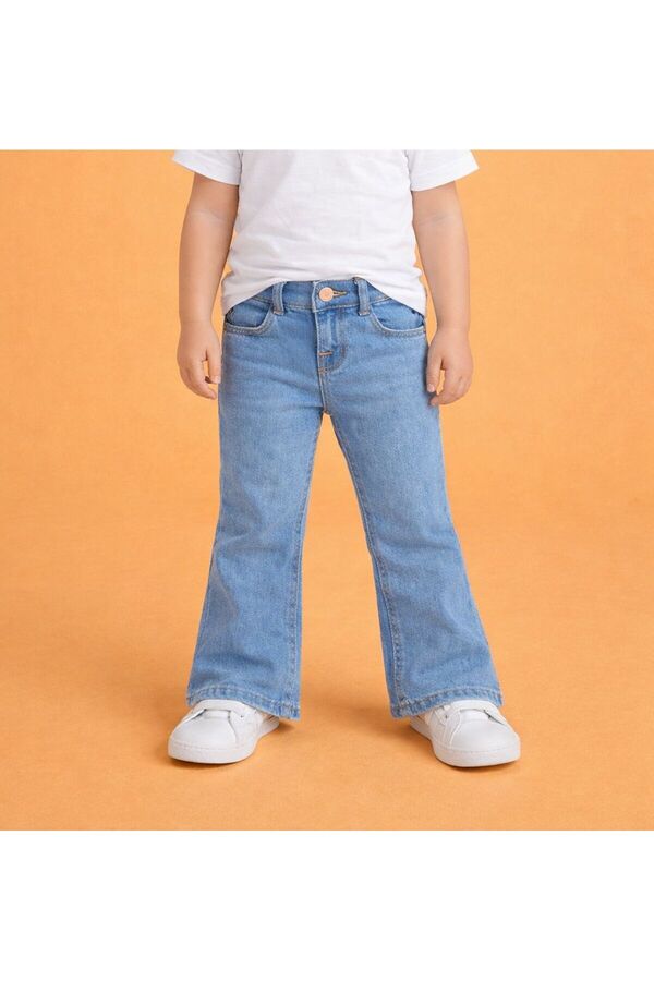 minny max İspanyol Paça Denim Çocuk Kot Pantolon