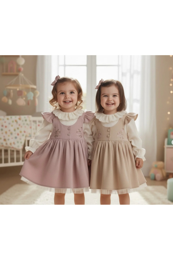 Coolimino ÇİÇEK NAKIŞKI KIZ BEBEK JİLE