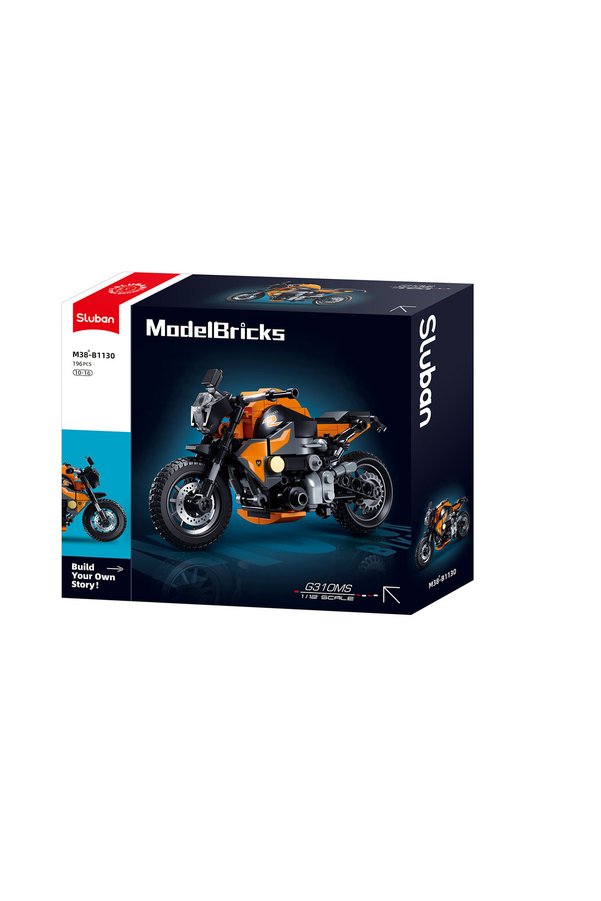 Sluban Model Bricks Motorcycle 1/12 Scale 310GS 196-Pieces