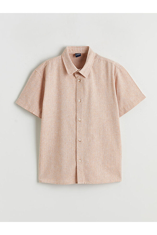 LC Waikiki Turuncu Basic Erkek Çocuk Gömlek