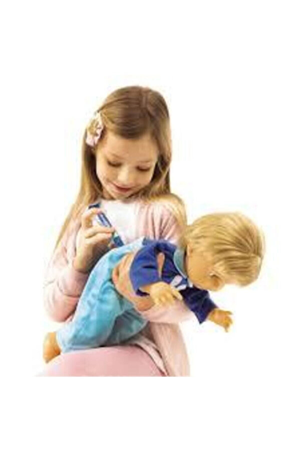 Cicciobello Çok Hastayım | 42 cm Hasta Et Bebek + Doktor Aksesuar Seti | Yanakları Kızaran Bebek